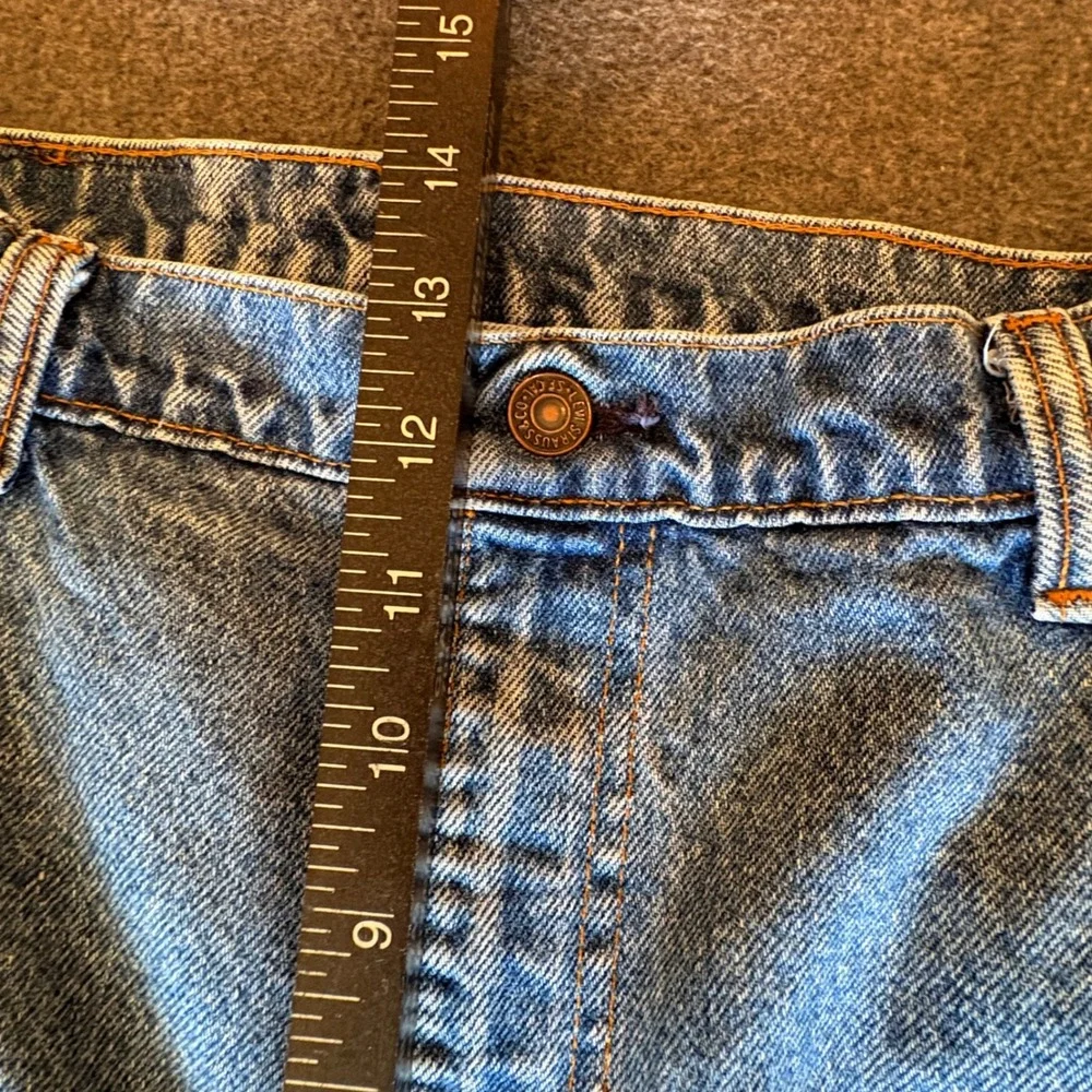 Vintage Levis 505 Orange Tab Jeans Mens 40 (37) x30 Blue Denim Straight Canada